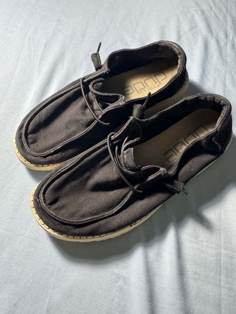 Hey Dude Wendy Black Slip-On Shoes Women's Size 8